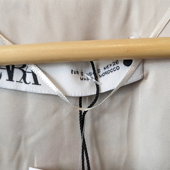 Zara Satin Multicolor Long Kimono Robe - Picture 6 of 9